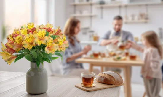 17 ноября -студенты, чай и домашний хлеб: цветы для самых уютных поводов